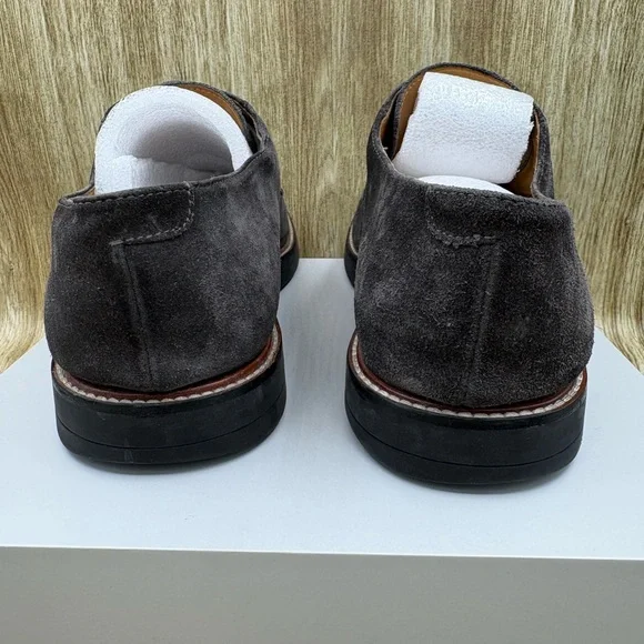 Vince Grey Suede Leather Lace Up Dress Shoes - Picture 6 of 11